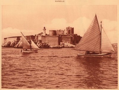 Chateau dIf, If-kastély, Marseille, 1930. alkotó: Unbekannt