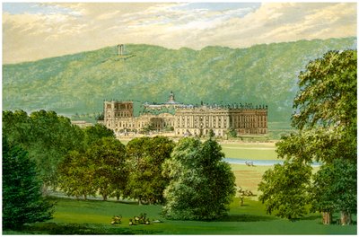 Chatsworth House, Derbyshire, Devonshire hercegének otthona, 1880 alkotó: Unbekannt