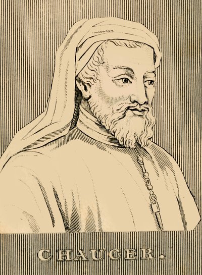 Chaucer, 1343-1400, 1830. alkotó: Unbekannt