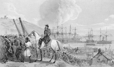 Cherson – Kozák-öböl. French Landing Place and Depot, 1850-es évek. alkotó: Unbekannt