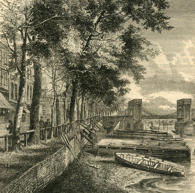Cheyne Walk és Cadogan móló, 1876. alkotó: Unbekannt