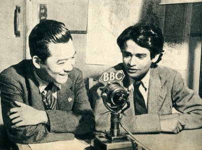 Kína Londonban találkozik Ceylonnal – Hsiao Chien és J. M. Tambimuttu, 1942 alkotó: Unbekannt