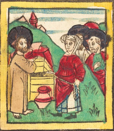 Krisztus és a szamáriai asszony, c. 14401460. alkotó: Unbekannt