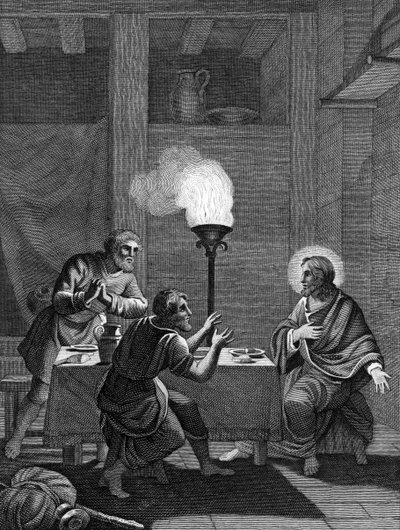 Krisztus és a két tanítvány Emmausban, 1814 alkotó: Unbekannt