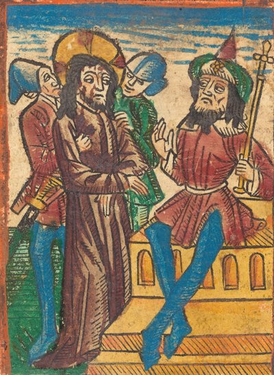 Krisztus Pilátus előtt c. 1490. alkotó: Unbekannt