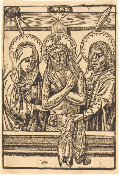 Krisztus Mária és János között, 14801500. alkotó: Unbekannt