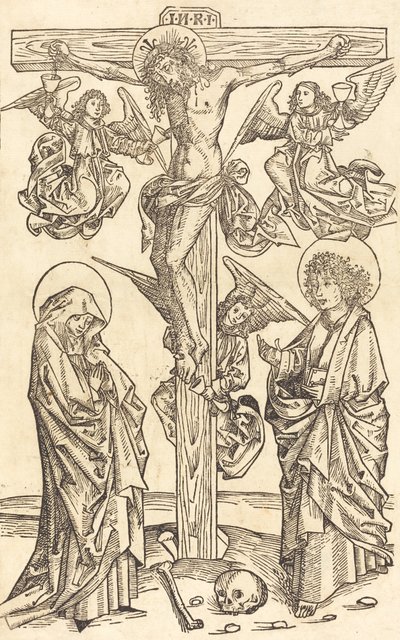 Krisztus a kereszten angyalokkal, 14901500. alkotó: Unbekannt