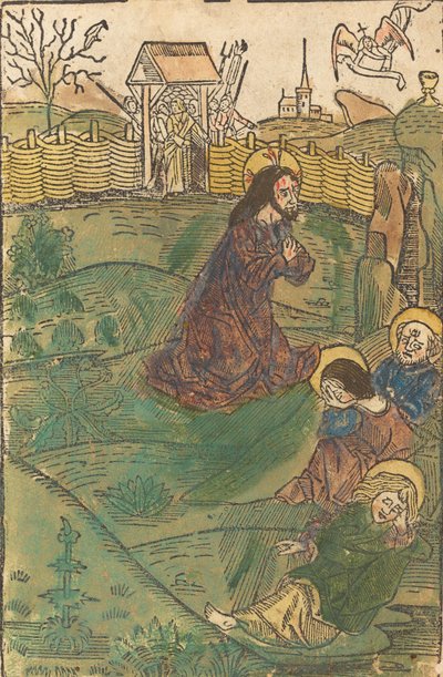 Krisztus az Olajfák hegyén, c. 1490. alkotó: Unbekannt