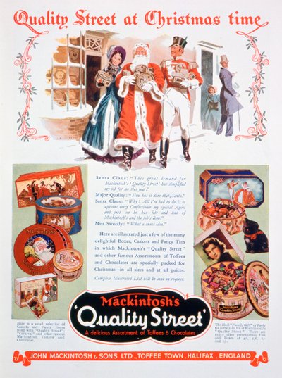 A Mackintoshs Quality Street karácsonyi hirdetése, 1937 alkotó: Unbekannt