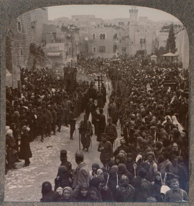 Karácsonyi körmenet Betlehemben, 1900 alkotó: Unbekannt