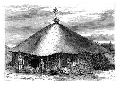 Templom Magdalában Theodores sírjával, Etiópia, 1868, 19. század vége alkotó: Unbekannt