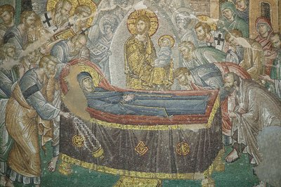 Chora Szent Megváltó temploma. A Szűz elhunyta, Isztambul Turquie alkotó: Unbekannt