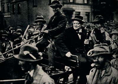 Churchill ismét Belfastban, 1926, 1945. alkotó: Unbekannt