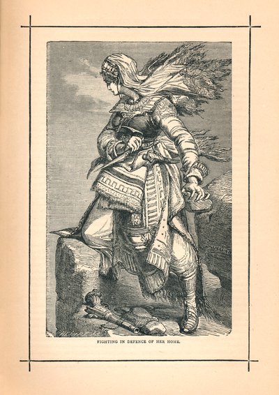 A cserkesz nők harcolnak Schamylért az orosz invázió ellen, 1839 alkotó: Unbekannt
