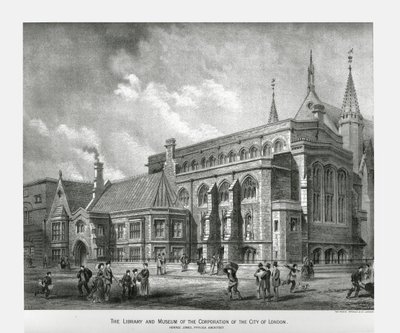 Londoni City Könyvtár és Múzeum, 1886 alkotó: Unbekannt