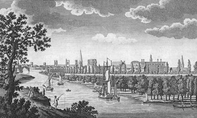York városa és az Ouse folyó, Yorkshire, 1776 alkotó: Unbekannt