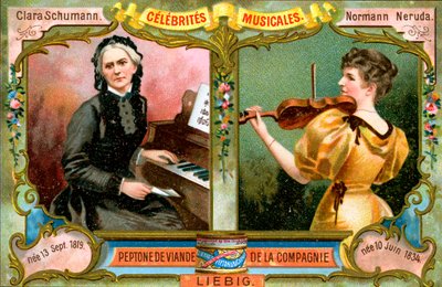 Clara Schumann és Wilma Norman-Neruda, 1900 alkotó: Unbekannt