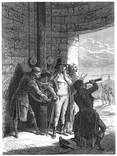 Claude Chappe bemutatja optikai távíró szemafor rendszerét 1793 c1870-ben alkotó: Unbekannt