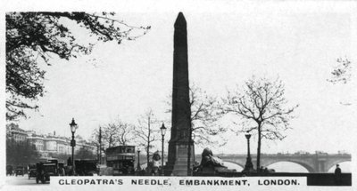 Cleopatras Needle, Embankment, London, 1920-as évek alkotó: Unbekannt