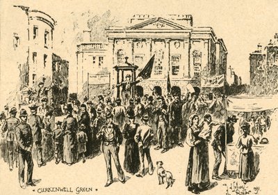 Clerkenwell Green, London, 1890. alkotó: Unbekannt