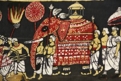 Ruhanyomat, amely a szent Buddha fog-ereklye-zarándoklatot ábrázolja Kandyben, Sri Lankán, Párizs, Franciaország alkotó: Unbekannt