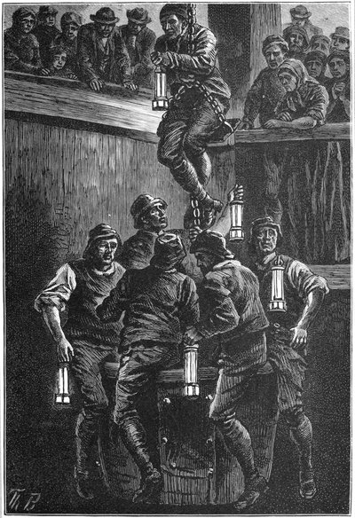 Szénbányászati baleset, Seaham Colliery, Durham megye, 1880 c1895 alkotó: Unbekannt