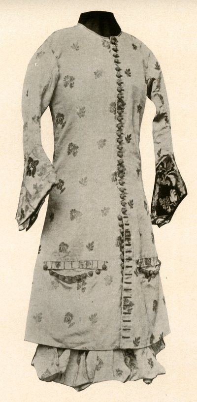 Kabát és teljes lovaglónadrág szőke brokátból virágokkal és levelekkel, c1670, 1937. alkotó: Unbekannt