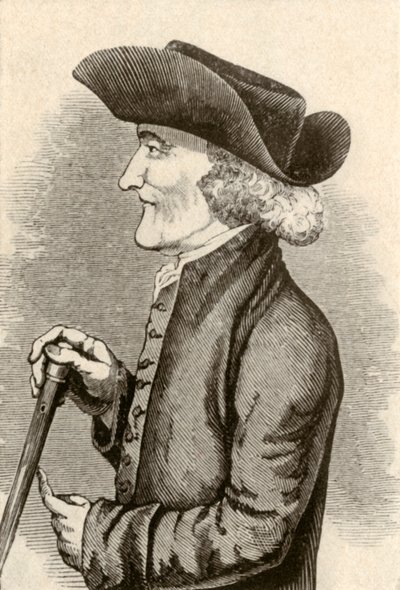 Kakas kalap, amelyet egy pennsylvaniai kvéker úr viselt, 1774, 1937. alkotó: Unbekannt