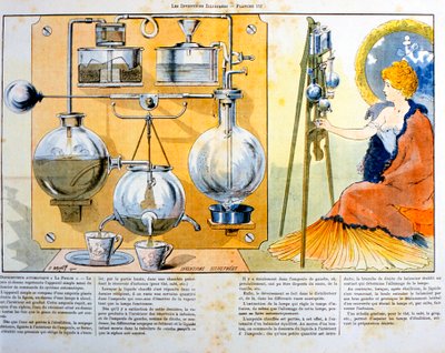 Kávé- vagy teafőző, kis spirituszlámpával fűtve, 1900 alkotó: Unbekannt