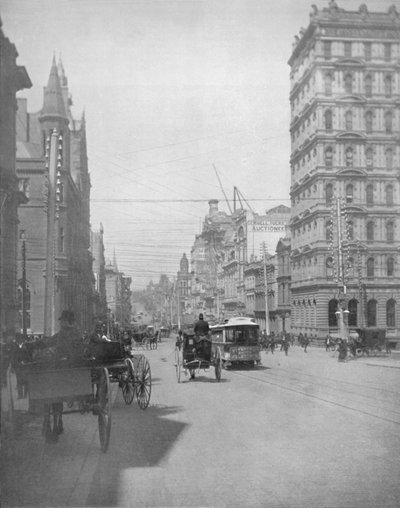 Collins Street, Melbourne, 19. század alkotó: Unbekannt