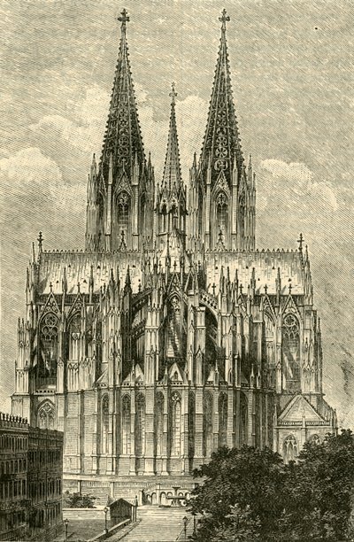 Kölni dóm, keletről, 1890. alkotó: Unbekannt