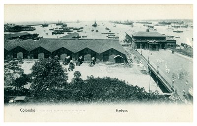 Colombo kikötője, Ceylon, XX. század eleje alkotó: Unbekannt