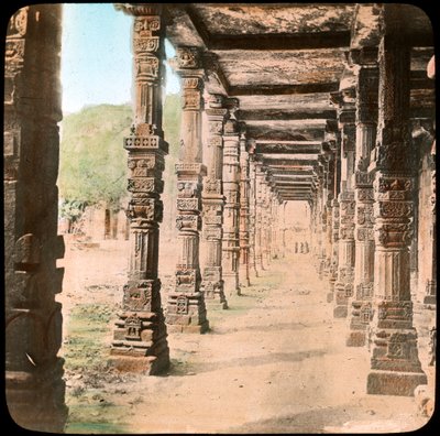 Colonnade, Delhi, India, 19. század vége vagy 20. század eleje alkotó: Unbekannt