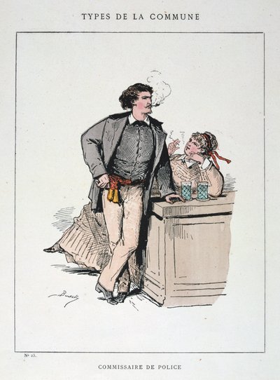 Rendőrbiztos, Párizs Kommün, 1871. alkotó: Unbekannt