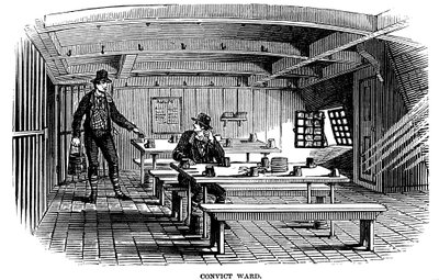 Elítélt kórterem a Woolwich-i Warrior börtönben, 1848 alkotó: Unbekannt