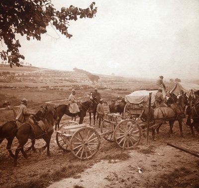 Konvoj, Genicourt, Észak-Franciaország, 1916 alkotó: Unbekannt