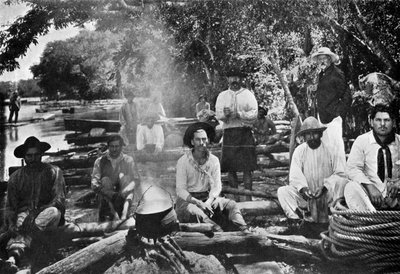Főzés egy tutajon, Paraguay, 1911 alkotó: Unbekannt