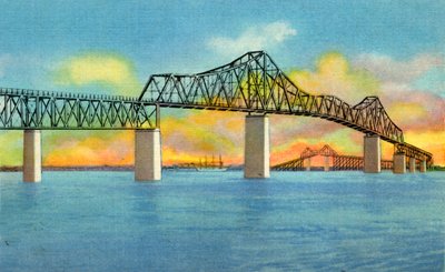 Cooper River Bridge, Charleston, S.C., 1942. alkotó: Unbekannt
