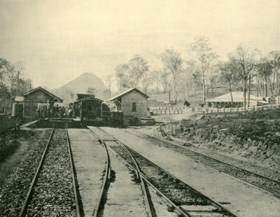Cooran pályaudvar, Queensland, 1901. alkotó: Unbekannt