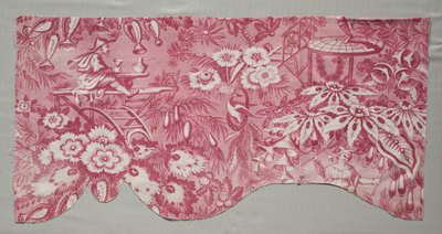 Rézlemezre nyomtatott textil, 1800-as évek eleje. alkotó: Unbekannt