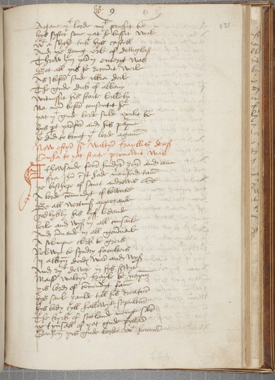 A wyntouni Andrew Krónika másolata, Fol 431 recto, 1550 körül (tintával, papíron) alkotó: Unbekannt