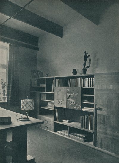 Hans Hartl által tervezett könyvtár sarka, 1927 alkotó: Unbekannt