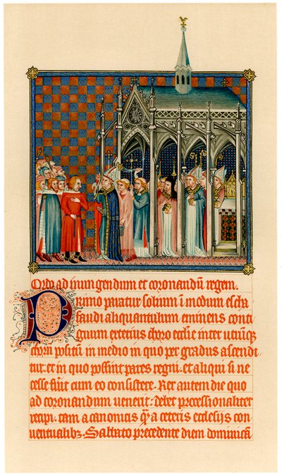 V. Károly koronázása, c1365 alkotó: Unbekannt