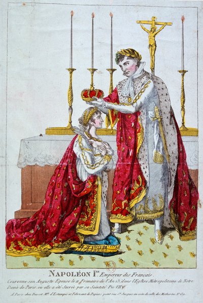 Josephine császárné koronázása, 1804. december 2., 19. század alkotó: Unbekannt