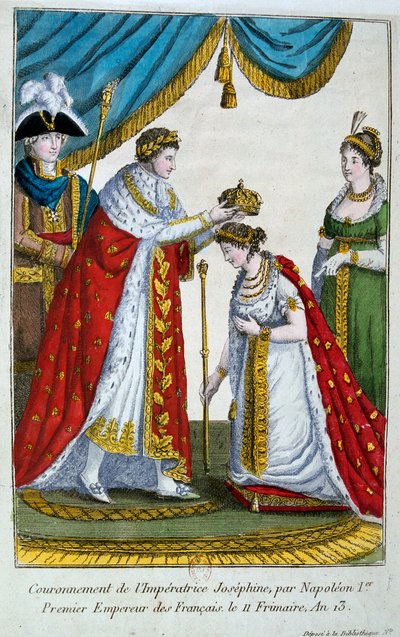 Josephine császárné koronázása, 1804. december 2., 19. század alkotó: Unbekannt