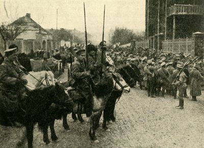 Kozák katonák, első világháború, 1914, c1920. alkotó: Unbekannt