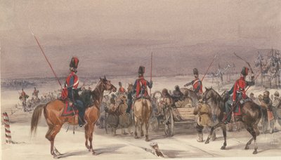 A deportáltakat konvojáló kozákok, 1831 alkotó: Unbekannt