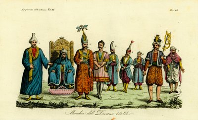 Tunézia berber tisztviselőinek jelmezei alkotó: Unbekannt
