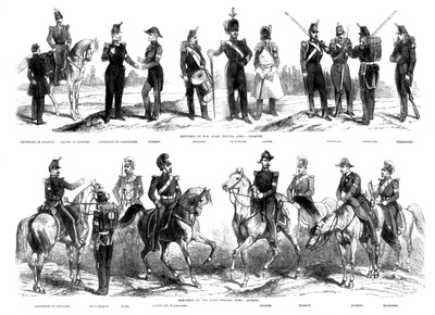 A svájci szövetségi hadsereg jelmezei, 1857 alkotó: Unbekannt