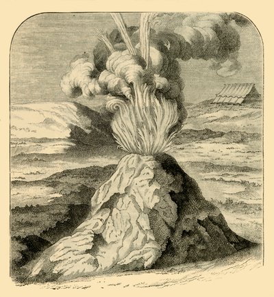 Cotopaxi kitörésben 1743-ban, 1881-ben. alkotó: Unbekannt